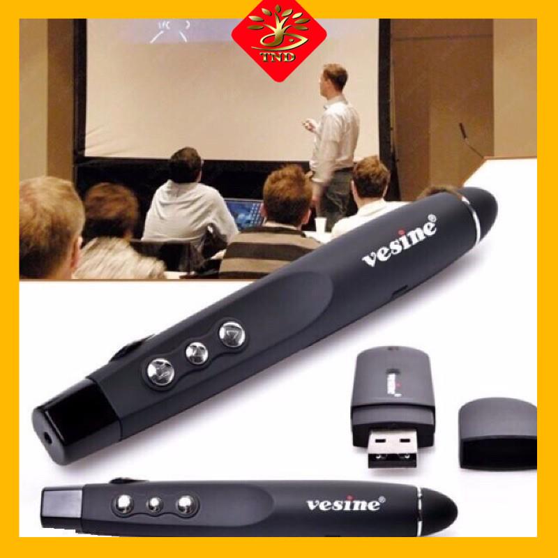 Bút Chỉ Laser Thuyết Trình VP101 Arigato - Bút Trình Chiếu Kèm Bao Da + Pin