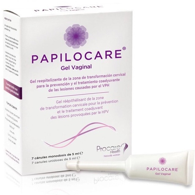 PAPILOCARE Gel phụ khoa tăng đào thải HPV, phục hồi và dự phòng tổn thương cổ tử cung do HPV