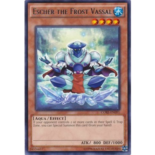 Thẻ bài Yugioh - TCG - Escher the Frost Vassal / CORE-EN091'