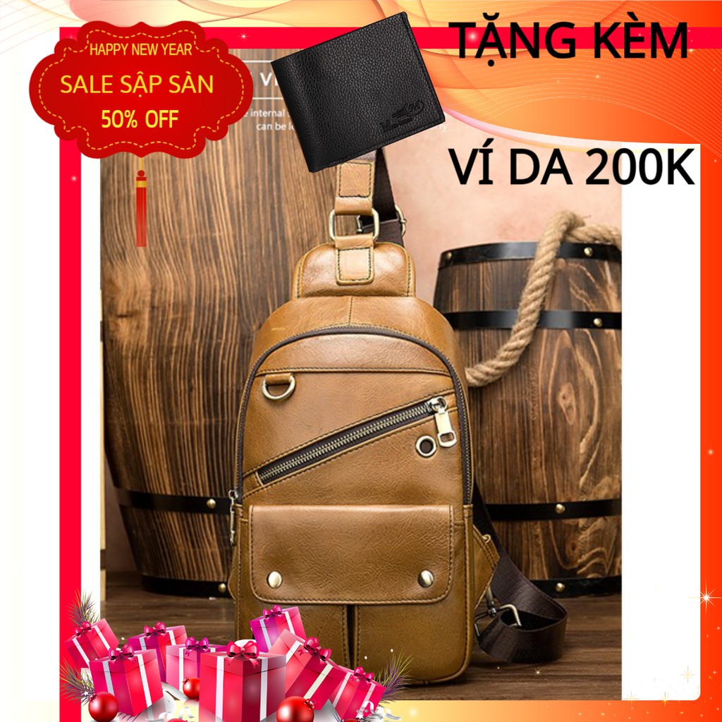 XẢ KHO TÚI ĐEO CHÉO DA BÒ T162 - THỜI TRANG - ĐẲNG CẤP THỜI THƯỢNG