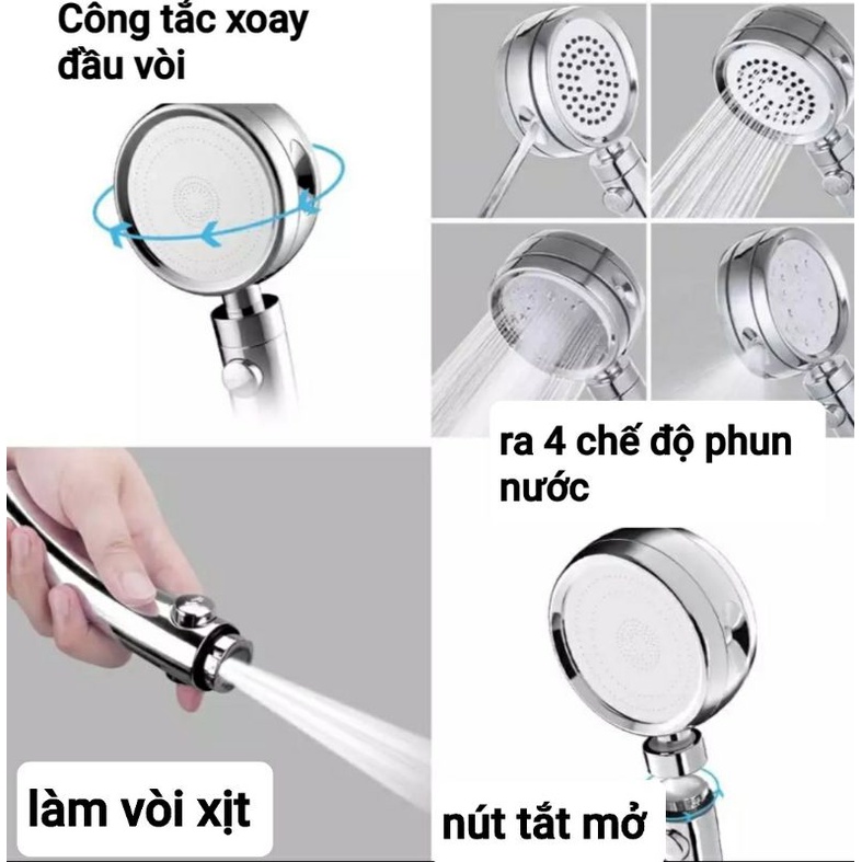 Vòi Sen 2 Mặt 4 Chế Độ Phun Nước Dụng Cụ Nhà bếp - Yobomall