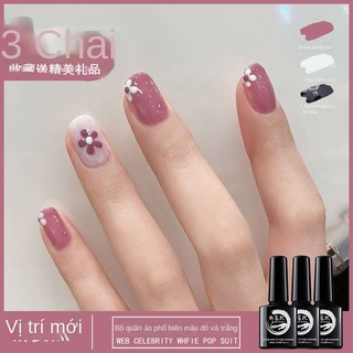Methylastic Ice Penetry Nail Oil Glue 2021 Net Net MỚI Màu đỏ phổ biến Bộ đầy đủ Đặt dầu Nail Thịt nướng Liệu pháp quan