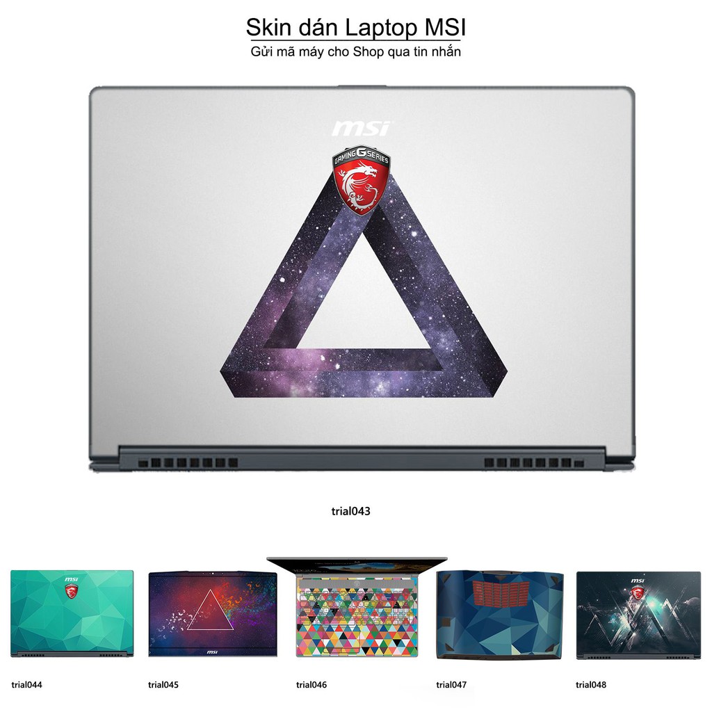 Skin dán Laptop MSI in hình Đa giác _nhiều mẫu 8 (inbox mã máy cho Shop)