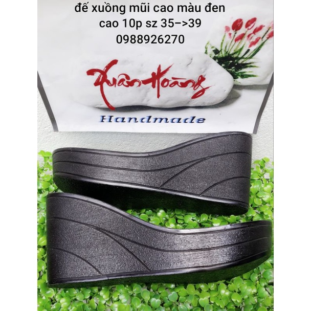 Đế xuồng màu đen cao 10cm