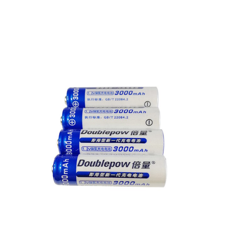 Hộp 4 pin sạc AA 3000mAh Doublepow