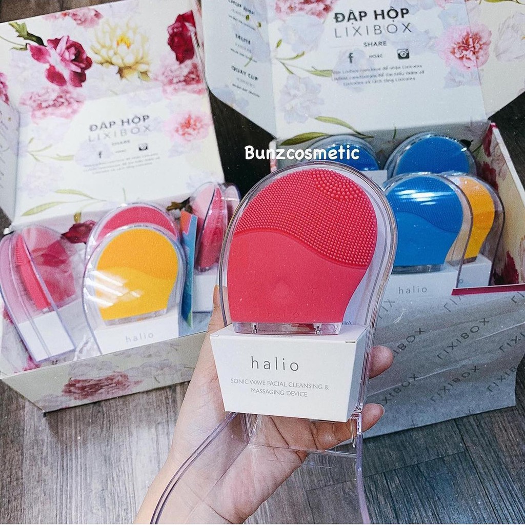 Máy rửa mặt Halio bảo hành chính hãng công nghệ Sonic Wave Cleansing