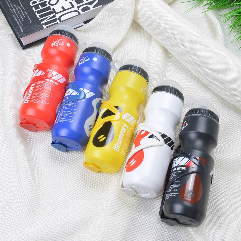 Bình Nước xe đạp thể thao 750ML Kèm Giá  Đỡ +  Vỏ Bọc Chống Bụi