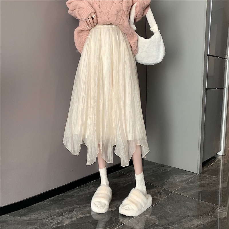 Chân váy ZHELIHANGFEI lưng cao thiết kế độc đáo phong cách thời trang cho nữ