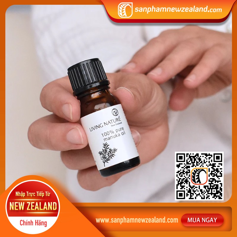 Tinh Dầu Cây Manuka 100% Tinh Khiết Living Nature 100% Pure Manuka Oil 10ml
