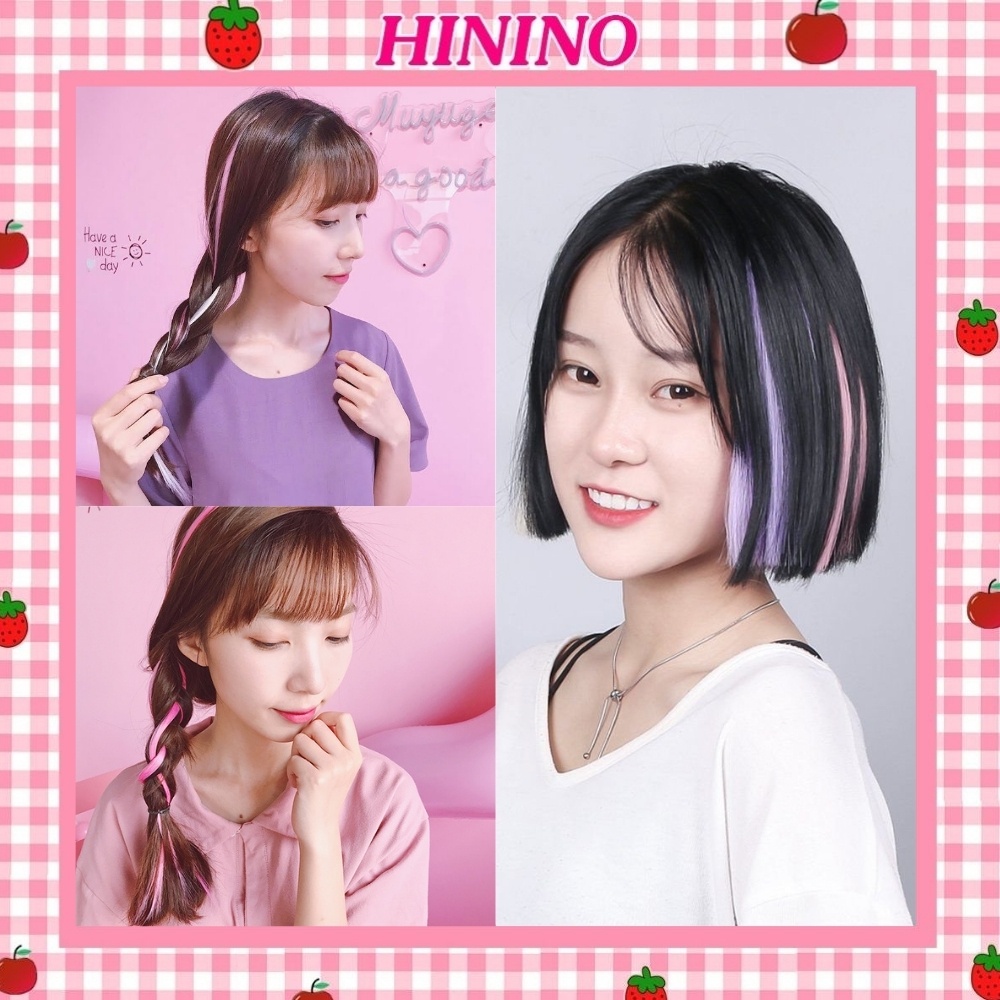 Tóc giả kẹp Hinino tóc kẹp vẩy highlight phong cách hàn quốc TG11