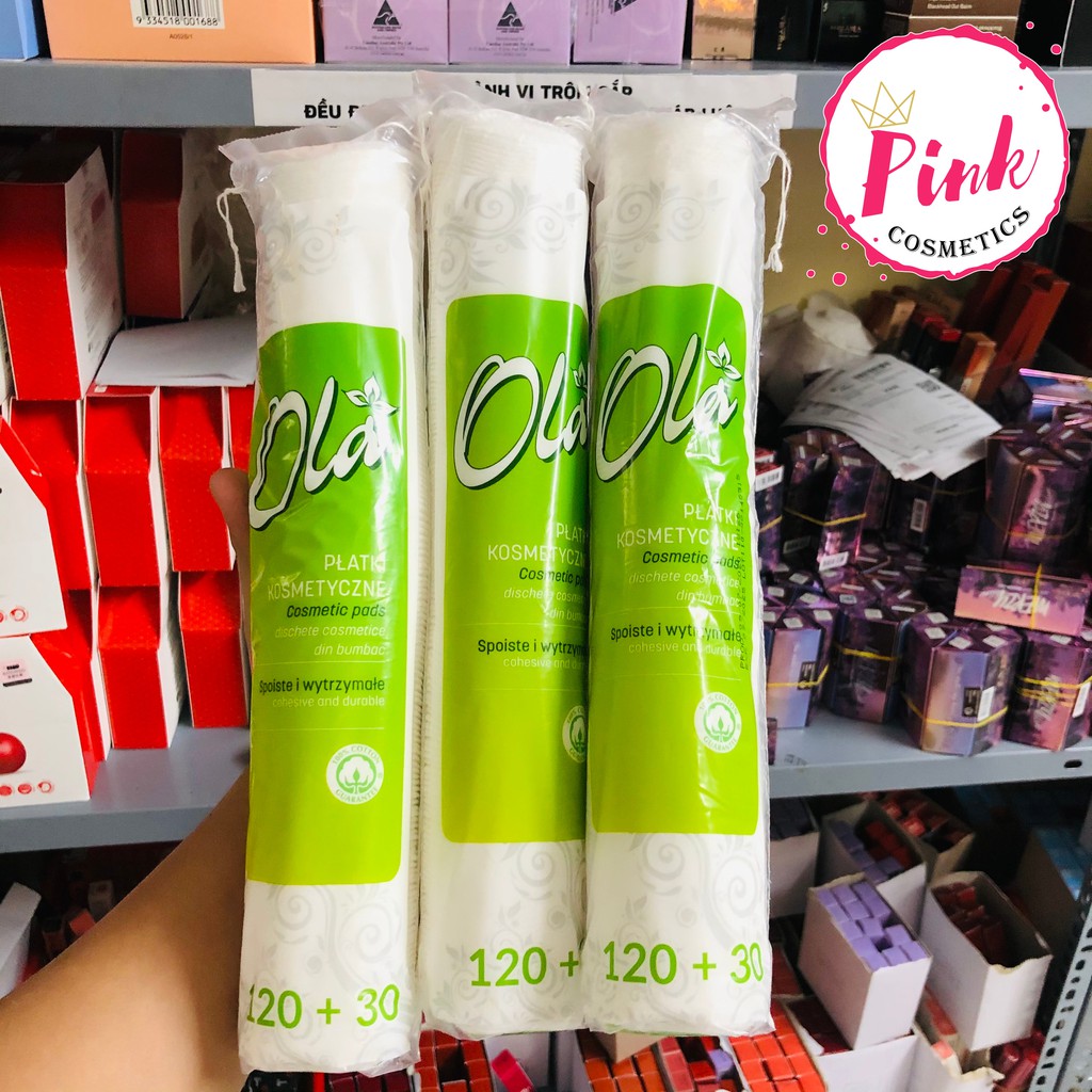Bông tẩy trang Ola 120+30 miếng Cotton Pads