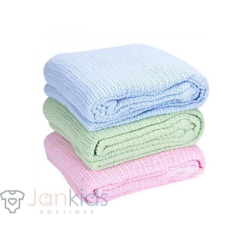 Chăn lưới xuất nga thoáng khí cho bé sơ sinh kích thước 90x102cm