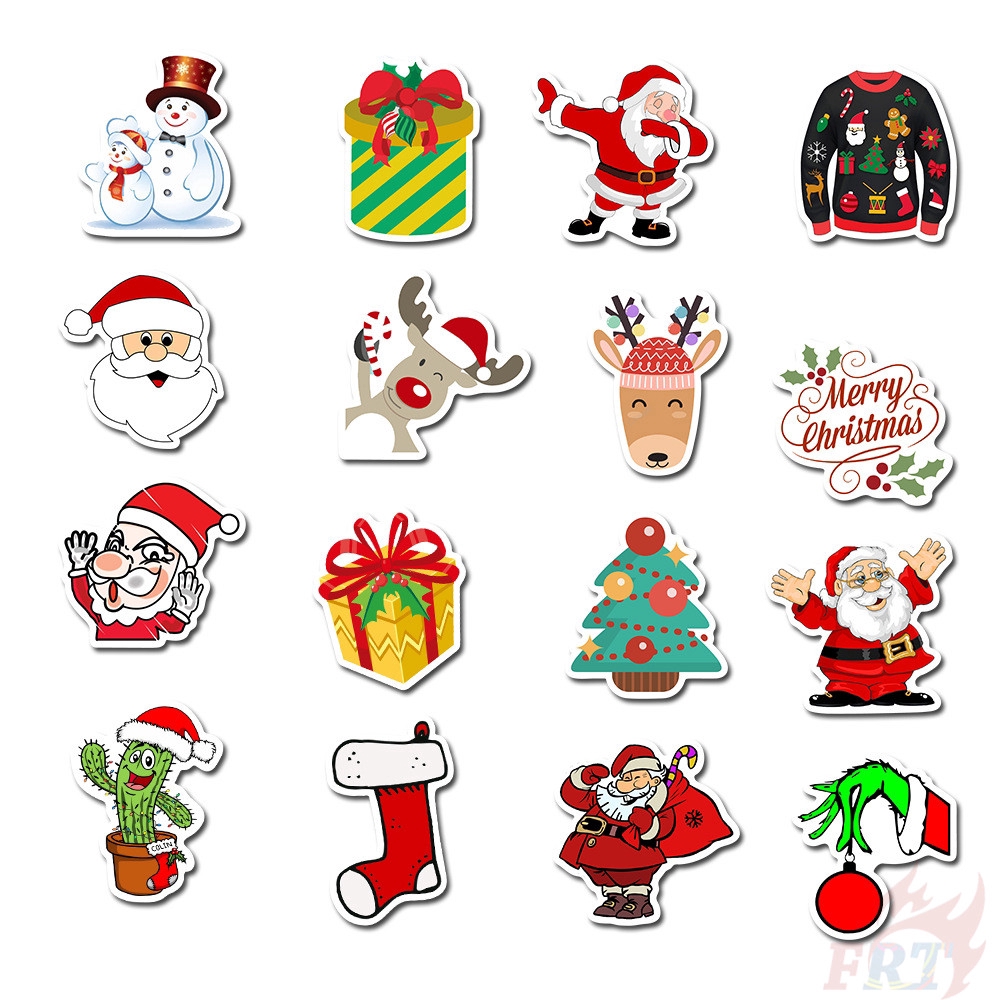 ❉ Merry Christmas - Series 02 Happy Festival Stickers ❉ 50Pcs/Set Waterproof DIY Fashion Doodle Decals Stickers