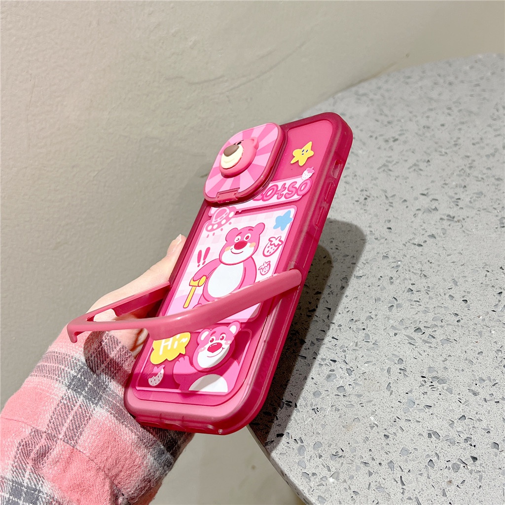 Ốp Điện Thoại TPU Mềm Hai Màu Có Giá Đỡ Cho iphone 14 Pro Max 13 Pro Max 12 Pro Max