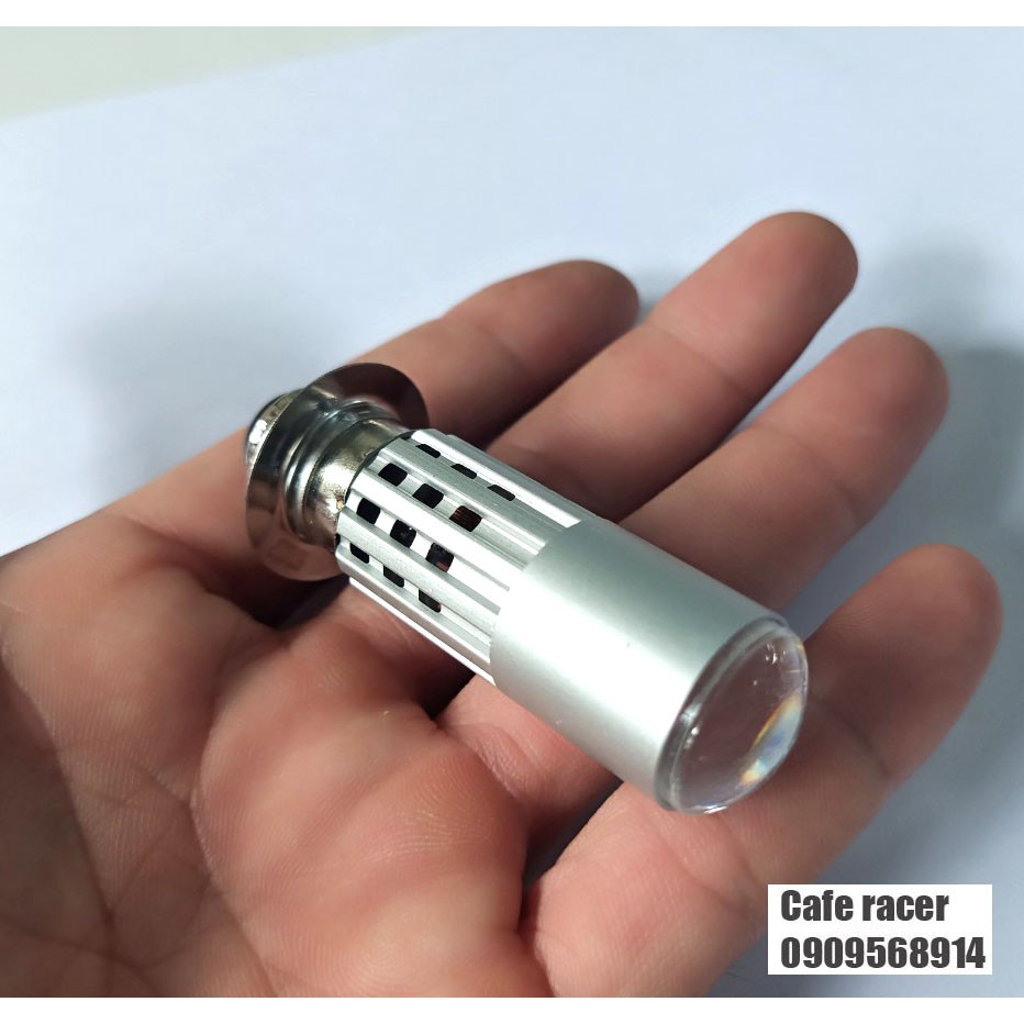 Đèn pha xe máy 2 chế độ vàng trắng bi cầu M5 M6 H4