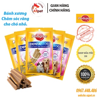 Xương Gặm Sạch Răng Dentastix chó con - 56g, bánh xương pedigree, Bánh thưởng chăm sóc răng miệng cho cún.
