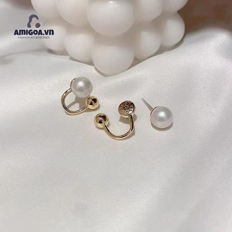 ✨✨ Hoa Tai Mạ Bạc 925 Đính Ngọc Trai Nhân Tạo Phong Cách Hàn Quốc