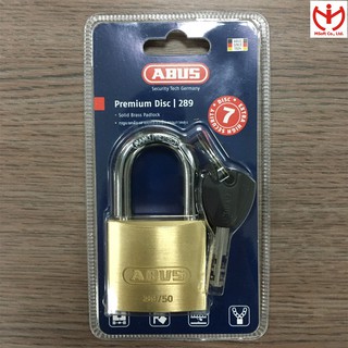 [Hỏa tốc HCM] Ổ khóa ABUS 289/50 thân đồng thau 50mm ruột dạng đĩa - MSOFT