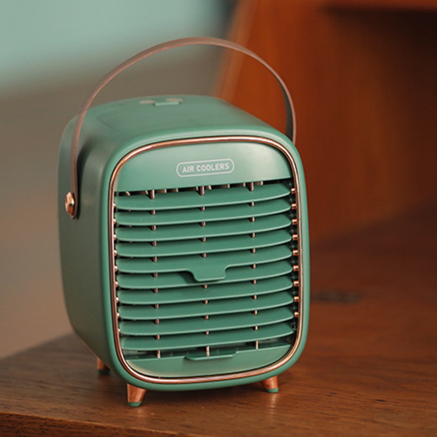 Quạt điều hoà hơi nước để bàn văn phòng tích điện,pin sạc USB