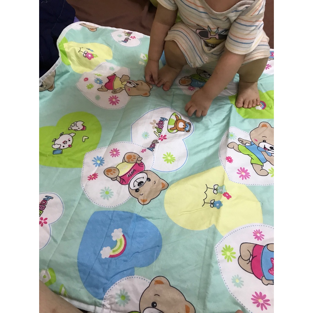 Tấm Lót Chống Thấm Xuất Nhật 3 Lớp Cao Cấp Đồ Dùng Mẹ Bé BabyRice 095