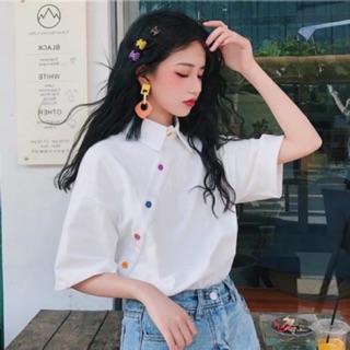 ORDER Áo polo ulzzang, Áo thêu hình hạc / cúc màu - nhiều mẫu