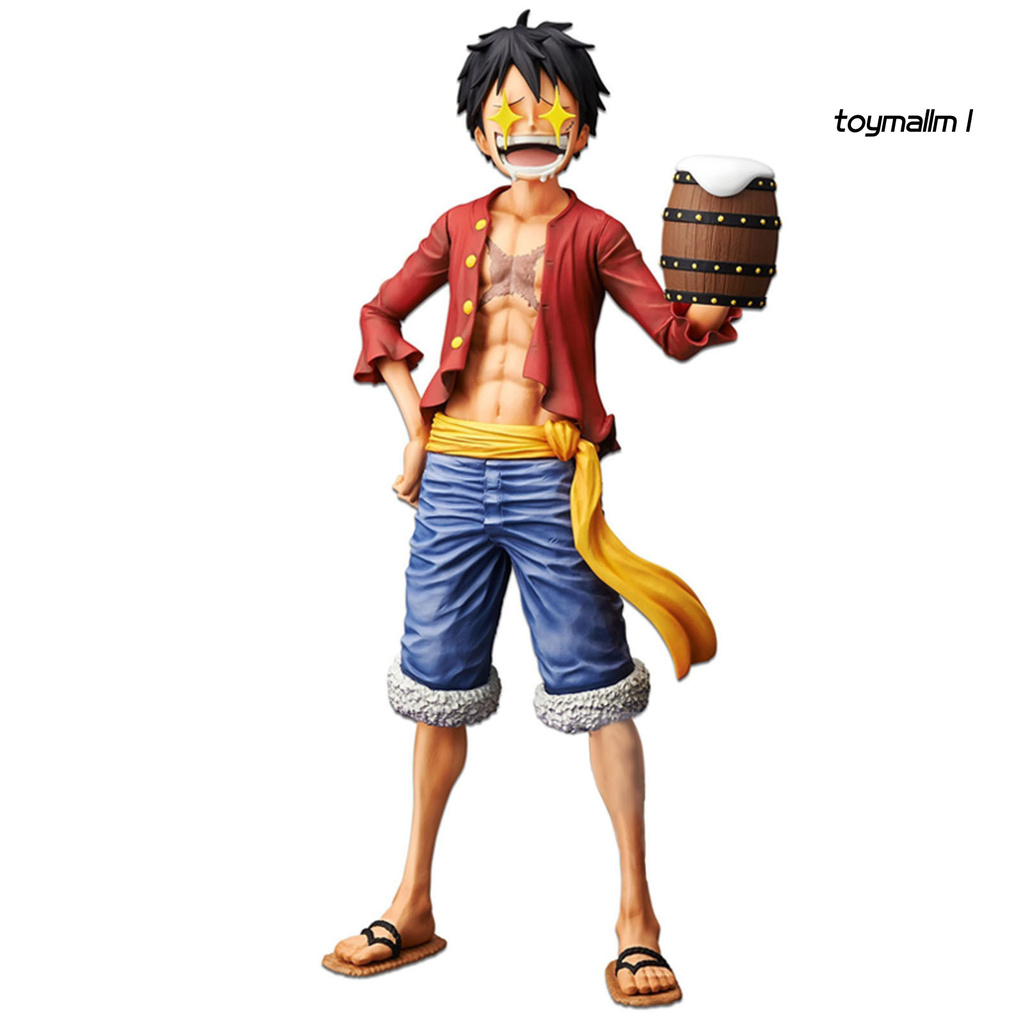 toymall Kids Anime Cartoon One Piece Luffy Figure Model Toys Set Display Mold Ornaments