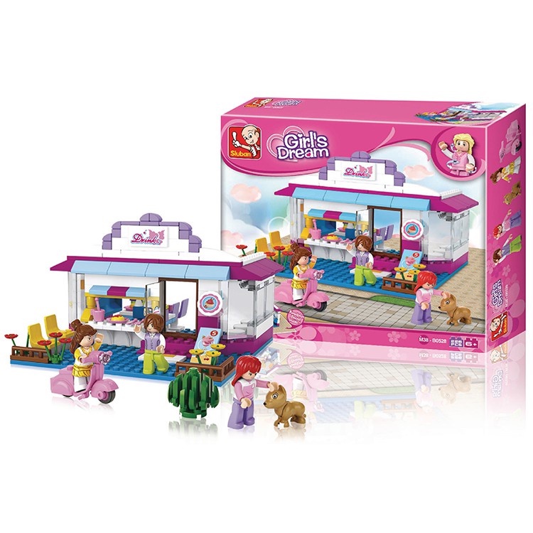 Đồ Chơi Lego Bé Gái Lắp Ráp Tiệm Giải Khát M38-B0528 (226 Mảnh Ghép)