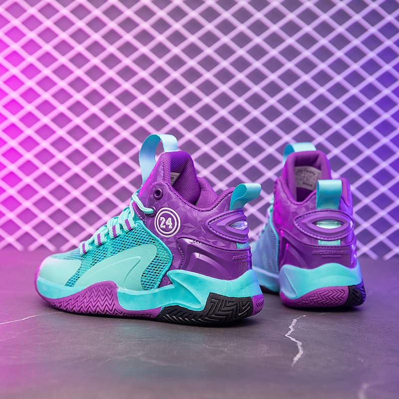 Giày Thể Thao Bóng Rổ Thoáng Khí Thời Trang Năng Động Dành Cho Trẻ