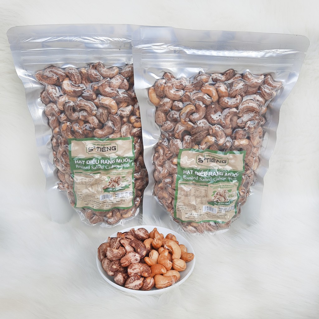 500Gr Hạt Điều Rang Muối Bình Phước Còn Lụa (Size 600-650 Hạt/ 1Kg) Túi Zip Hút Chân Không S'Tiêng | BigBuy360 - bigbuy360.vn