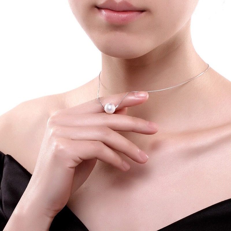 1 Vòng cổ Đính Ngọc Trai Nhân Tạo Thanh Lịch Cho Nữ