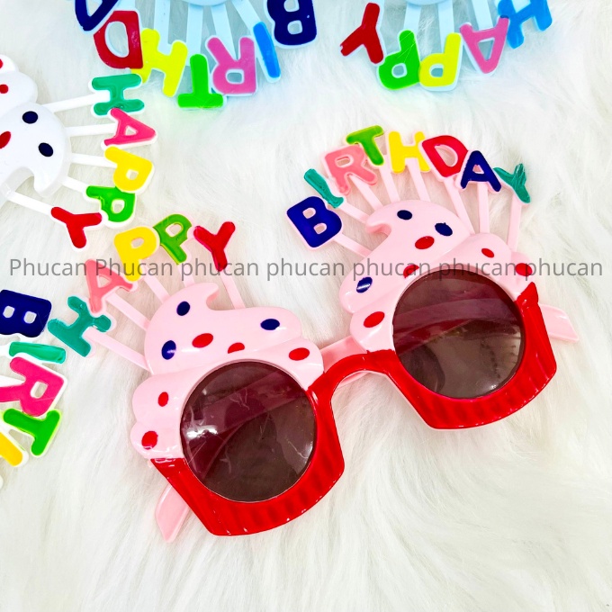 Mắt kính happy birthday vui nhộn cute cho sự kiện sinh nhật