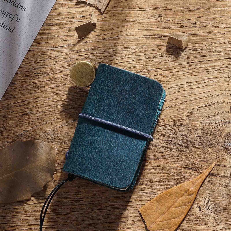 Seng Sổ Ghi Chú Bỏ Túi Bằng Da Dày Dặn Không Viền Dùng Hàng Ngày