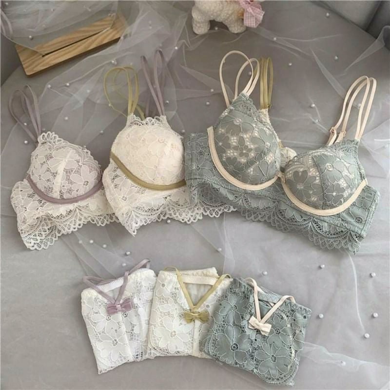 [Hot Hè] Bộ Đồ Lót Ren Cao Cấp (Kèm Đệm Lót Rời) Dành Cho Ngực To,Ngực Vừa | BigBuy360 - bigbuy360.vn