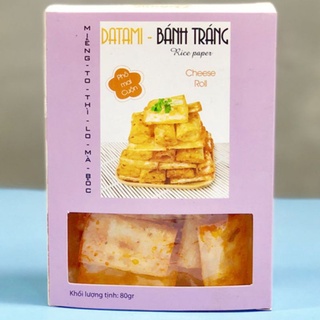 Bánh tráng phô mai cuộn 80g - datami - dẻo, thơm, béo vị pho mai
