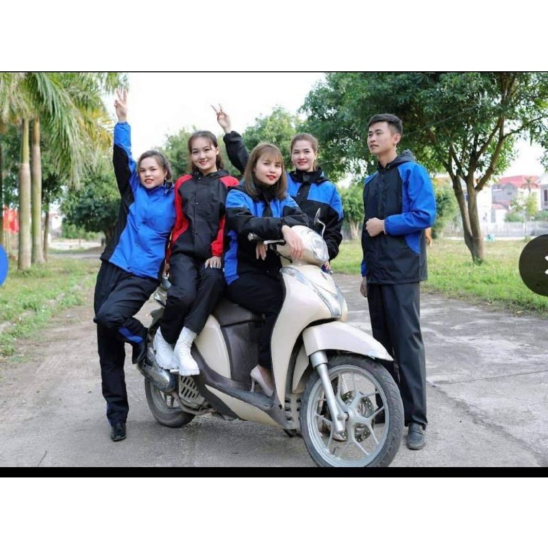 BỘ ÁO MƯA THỜI TRANG 2 in 1