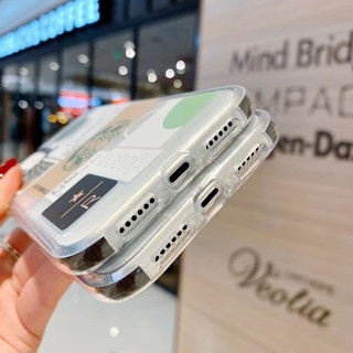 Ốp Điện Thoại Silicon Trong Suốt Họa Tiết Starbucks Thời Trang Chống Rơi Cho iPhone 14 13pro 12 11 / X / XS / 8