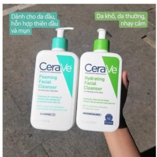 Sữa rửa mặt Cerave da dầu/ da khô chính hãng