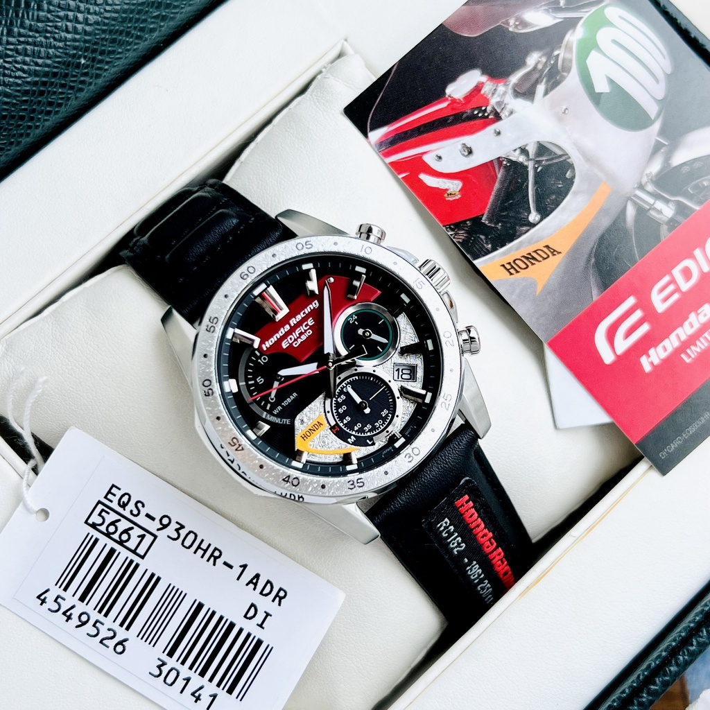 Đồng hồ nam dây da Casio Edifice EQS-930HR-1A Honda Racing
