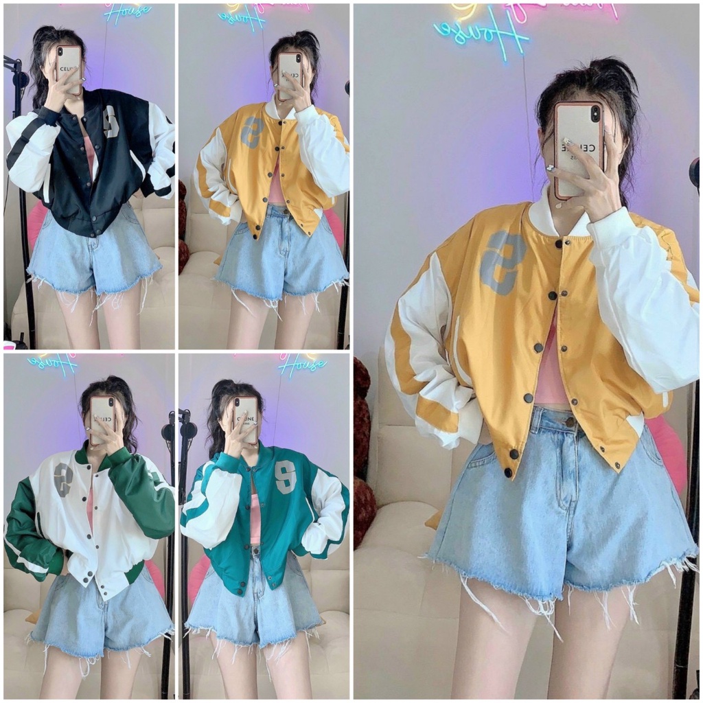 Áo Khoác Dù Kiểu Croptop Lửng 2 lớp Chữ S - Bomber Nút Bấm - tay Cánh Dơi Form Unisex HÀn Quốc Đẹp - Gió