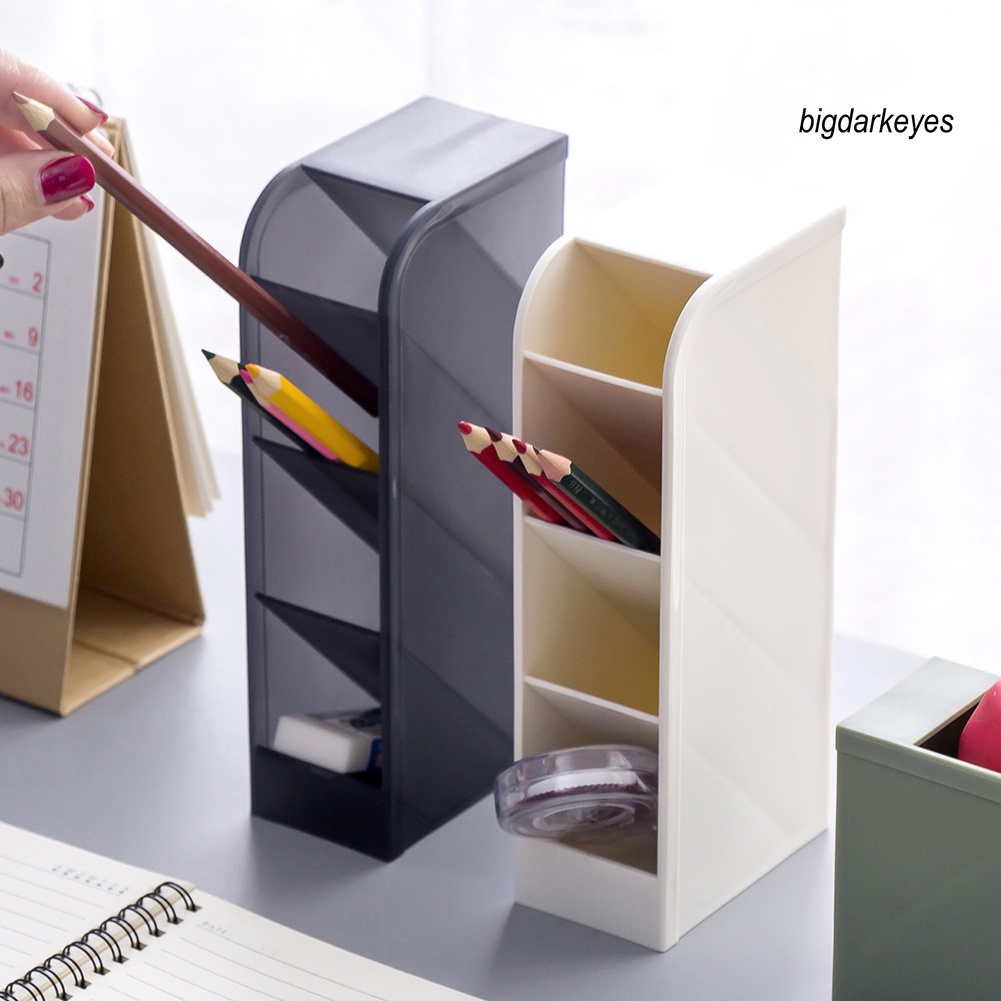 Hộp Đựng Bút / Cọ Trang Điểm Để Bàn Ốp