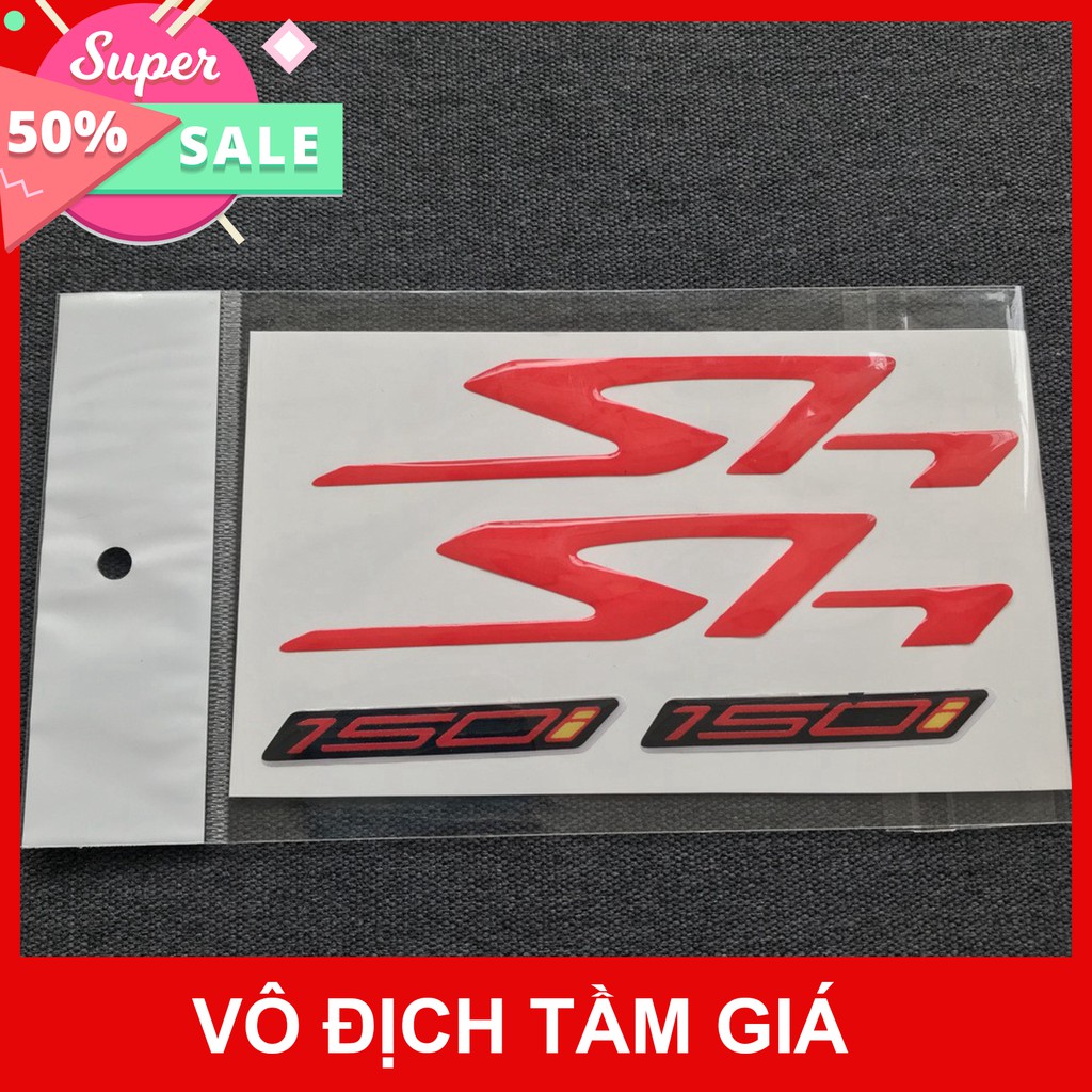 [GIÁ GỐC] TEM DÁN XE NỔI SH 150I MÀU ĐỎ