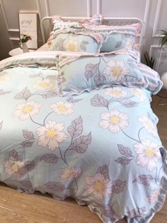 SET CHĂN GA GỐI COTTON HÀN QUỐC