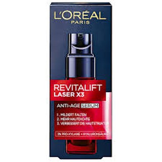 Tinh Chất Chống Nhăn L'Oréal Revitalift Laser X3 Hoch-Konzentriertes Anti-Age Serum