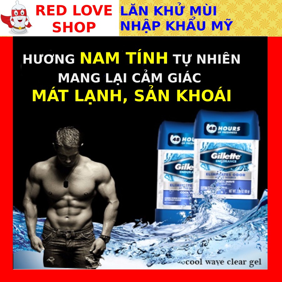 Lăn khử mùi cơ thể nam Gillette USA ✅ MÁT LẠNH #lankhumuinam