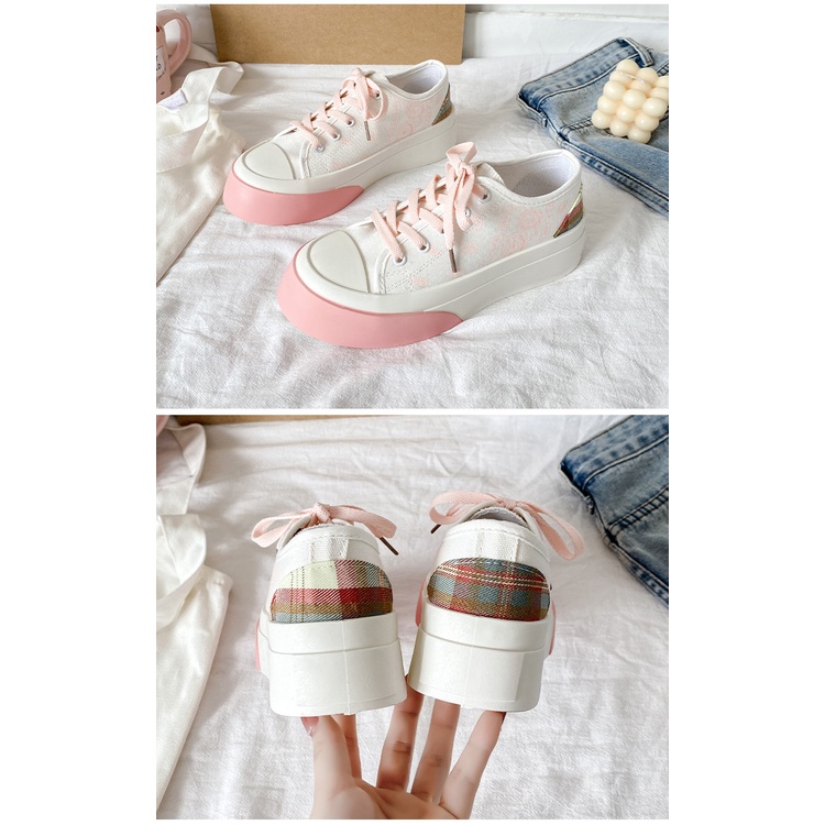 - Giày sneaker nữ vải đẹp, xinh giá rẻ phong cách ulzzang Hàn Quốc đi học đi chơi ( Hàng order) -