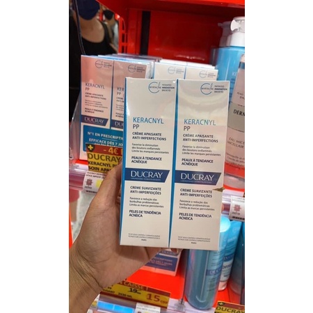 Kem Dưỡng Cân Bằng Dầu Và Giảm Mụn Ducray Keracnyl PP 30ml