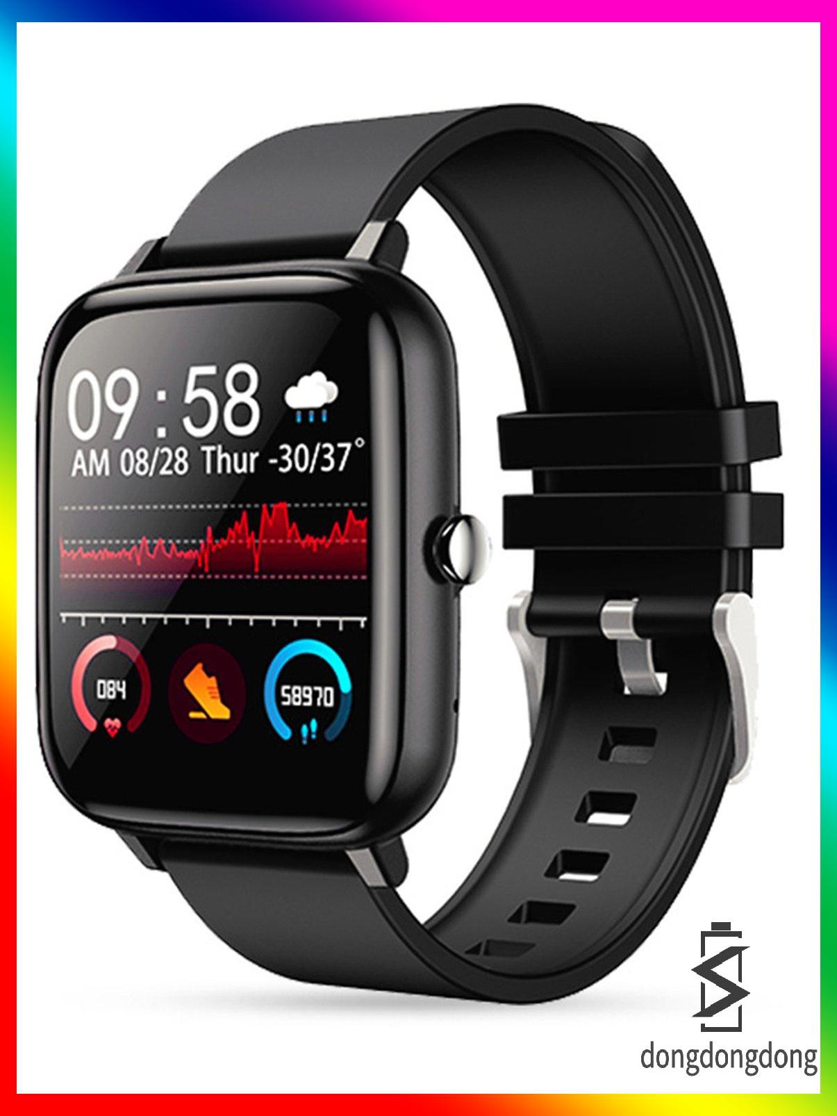 [ddd]Smart Watch Waterproof Full Touch Screen Wireless Fitness Tracker Sports Watch