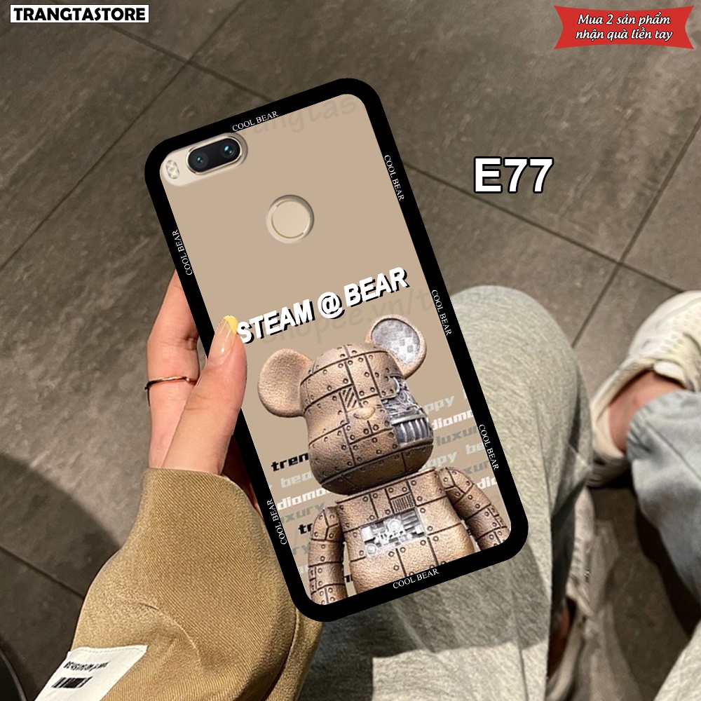 Ốp Xiaomi Mi A1 in hình gấu Bearbrick,Metal Style,Doremon siêu dễ thương chất lượng