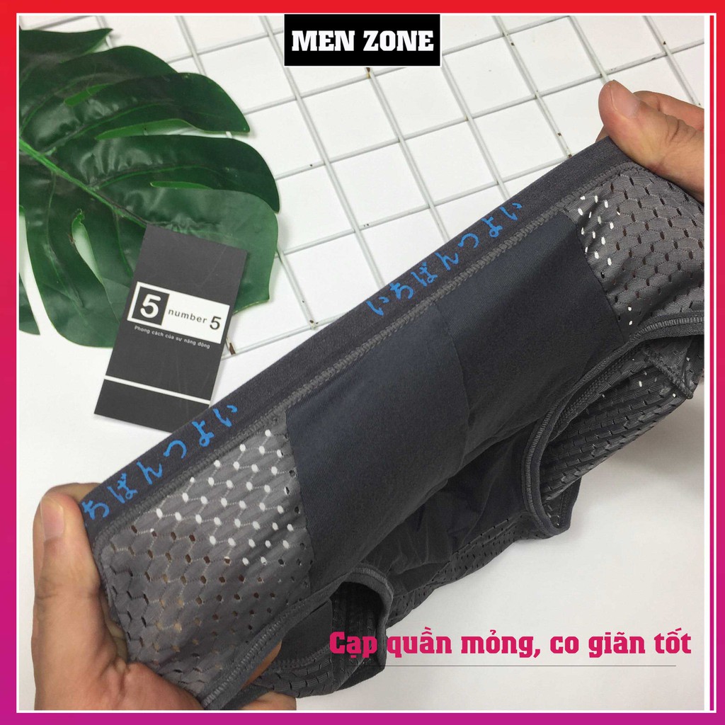 Combo 4 Quần Sịp Nam Tam Giác Thông Hơi Menzone Nhật Bản Có Size Lớn [4TJ]