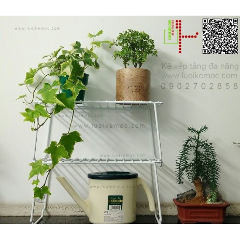 Kệ xếp tầng đa năng, có 3 màu trắng, đen, hồng
